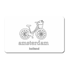 Amsterdam Magnet (rectangular) by Valentinaart