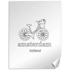 Amsterdam Canvas 12  X 16   by Valentinaart