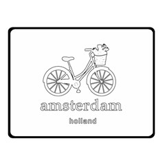 Amsterdam Fleece Blanket (small) by Valentinaart