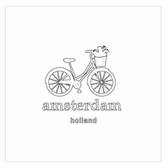 Amsterdam Large Satin Scarf (square) by Valentinaart