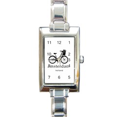 Amsterdam Rectangle Italian Charm Watch by Valentinaart