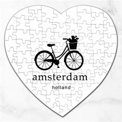 Amsterdam Jigsaw Puzzle (heart) by Valentinaart