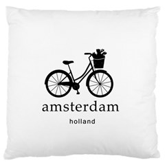 Amsterdam Large Flano Cushion Case (one Side) by Valentinaart