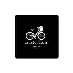 Amsterdam Square Magnet by Valentinaart