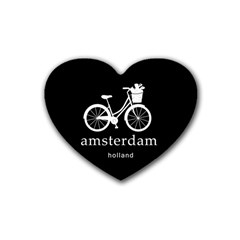 Amsterdam Heart Coaster (4 Pack)  by Valentinaart