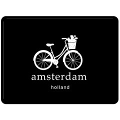 Amsterdam Fleece Blanket (large)  by Valentinaart