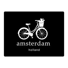 Amsterdam Double Sided Flano Blanket (mini)  by Valentinaart