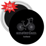 Amsterdam 3  Magnets (100 pack) Front