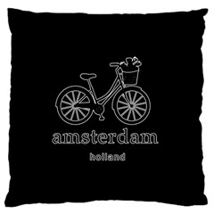 Amsterdam Large Cushion Case (one Side) by Valentinaart