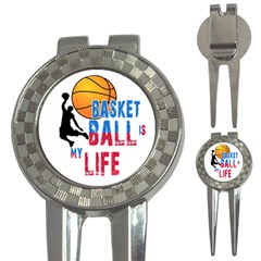 Basketball Is My Life 3-in-1 Golf Divots by Valentinaart