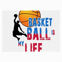 Basketball Is My Life Large Glasses Cloth by Valentinaart