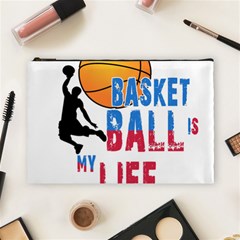 Basketball Is My Life Cosmetic Bag (large)  by Valentinaart