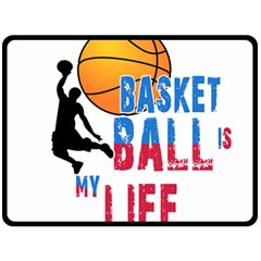 Basketball Is My Life Fleece Blanket (large)  by Valentinaart