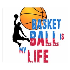 Basketball Is My Life Double Sided Flano Blanket (small)  by Valentinaart