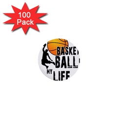 Basketball Is My Life 1  Mini Buttons (100 Pack)  by Valentinaart