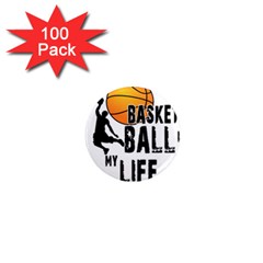 Basketball Is My Life 1  Mini Magnets (100 Pack)  by Valentinaart