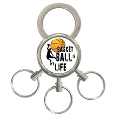 Basketball Is My Life 3-ring Key Chains by Valentinaart