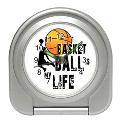 Basketball Is My Life Travel Alarm Clocks by Valentinaart