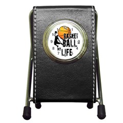 Basketball Is My Life Pen Holder Desk Clocks by Valentinaart