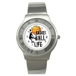 Basketball is my life Stainless Steel Watch Front