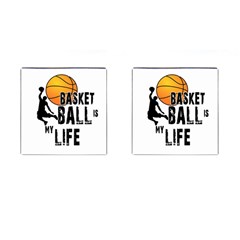 Basketball Is My Life Cufflinks (square) by Valentinaart