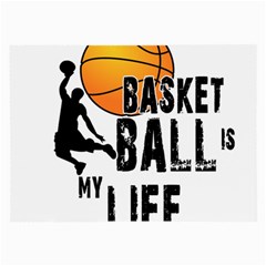 Basketball Is My Life Large Glasses Cloth (2-side) by Valentinaart