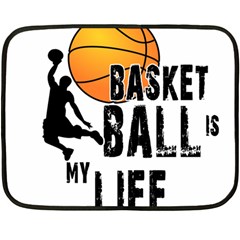 Basketball Is My Life Double Sided Fleece Blanket (mini)  by Valentinaart