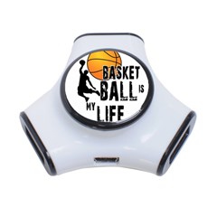 Basketball Is My Life 3-port Usb Hub by Valentinaart