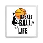 Basketball is my life Memory Card Reader (Square)  Front