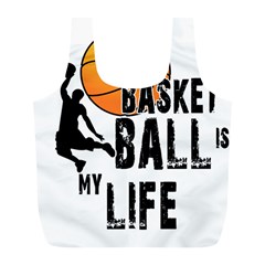 Basketball Is My Life Full Print Recycle Bags (l)  by Valentinaart