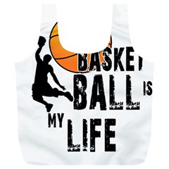 Basketball Is My Life Full Print Recycle Bags (l)  by Valentinaart