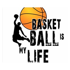 Basketball Is My Life Double Sided Flano Blanket (small)  by Valentinaart