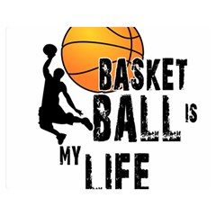 Basketball Is My Life Double Sided Flano Blanket (medium)  by Valentinaart