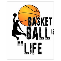 Basketball Is My Life Drawstring Bag (small) by Valentinaart