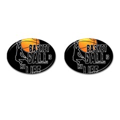 Basketball is my life Cufflinks (Oval)