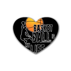 Basketball is my life Heart Coaster (4 pack) 