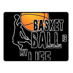 Basketball Is My Life Fleece Blanket (small) by Valentinaart