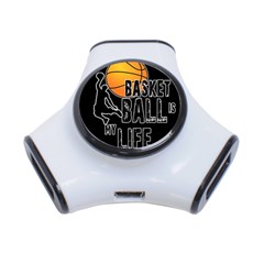 Basketball is my life 3-Port USB Hub