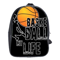 Basketball Is My Life School Bags (xl)  by Valentinaart