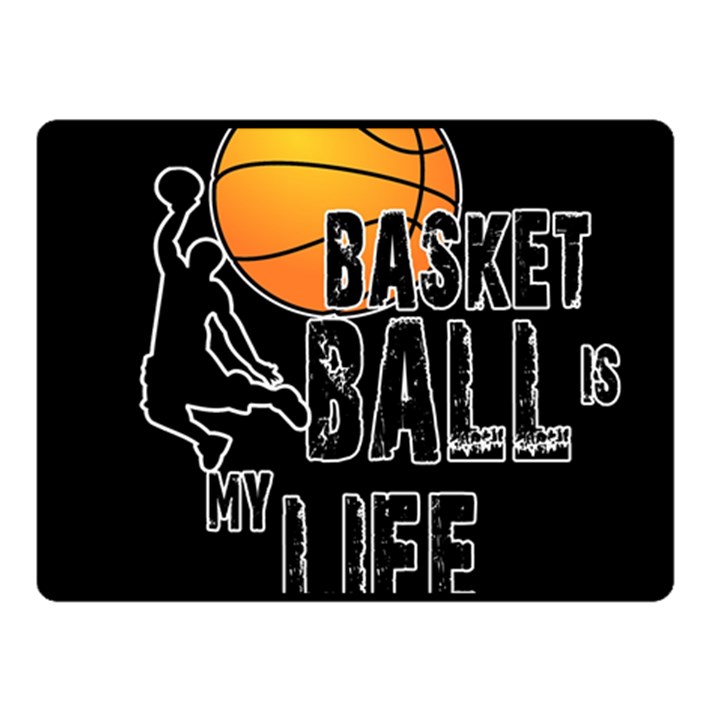 Basketball is my life Double Sided Fleece Blanket (Small) 