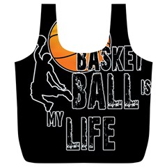 Basketball is my life Full Print Recycle Bags (L) 