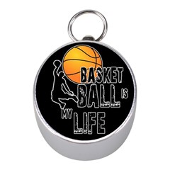 Basketball Is My Life Mini Silver Compasses by Valentinaart