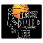 Basketball is my life Double Sided Flano Blanket (Small)  50 x40  Blanket Front