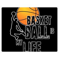 Basketball Is My Life Double Sided Flano Blanket (medium)  by Valentinaart