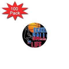 Basketball Is My Life 1  Mini Magnets (100 Pack)  by Valentinaart