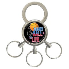 Basketball Is My Life 3-ring Key Chains by Valentinaart