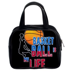 Basketball Is My Life Classic Handbags (2 Sides) by Valentinaart