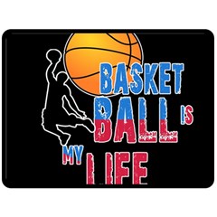 Basketball Is My Life Fleece Blanket (large)  by Valentinaart