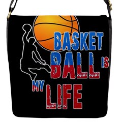 Basketball Is My Life Flap Messenger Bag (s) by Valentinaart