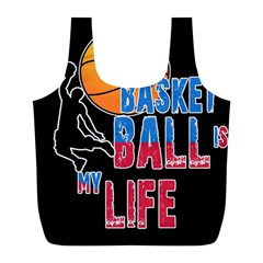 Basketball Is My Life Full Print Recycle Bags (l)  by Valentinaart